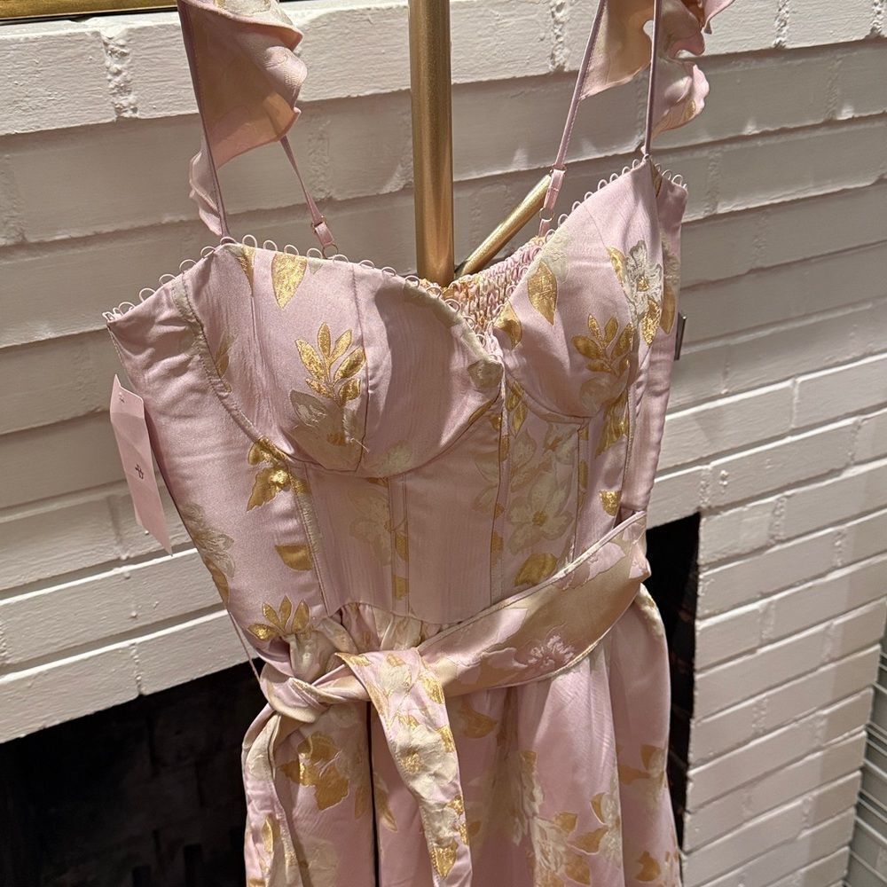 V. Chapman The Vera Dress In Light Lilac Baroque Floral — image 6 of 8